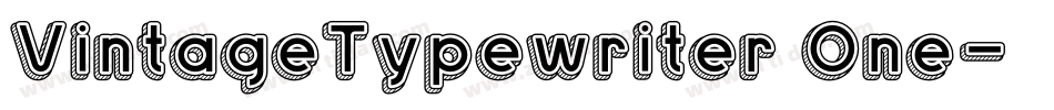 VintageTypewriter One字体转换